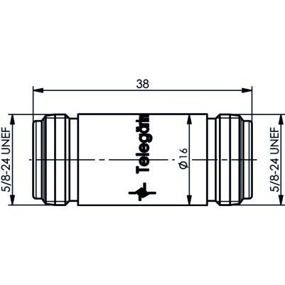 Telegärtner - Koax-Kupplung N-Kupplung Bu-Bu IP 68 100024109
