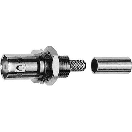 Telegärtner - Koax-Steckverbinder BNC-Kabeleinbaubuchse 100023379 50Ohm cr/cr