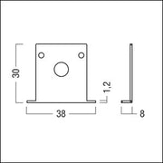 Zumtobel Group - Mechanisches Zubehör/Ersatzteile für Leuchten Abschlussplatte SUP2 TRACK #60210826