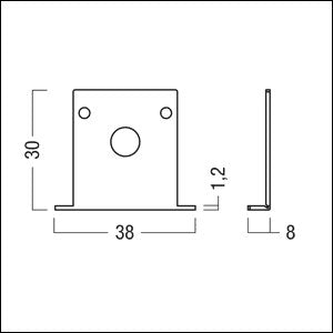 Zumtobel Group - Mechanisches Zubehör/Ersatzteile für Leuchten Abschlussplatte SUP2 TRACK #60210826