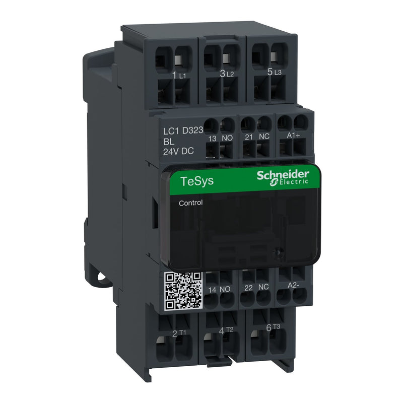 Schneider Electric - Leistungsschütz zum Schalten von Wechselstrom Leistungsschütz LC1D323BL 3p 32A 24VDC
