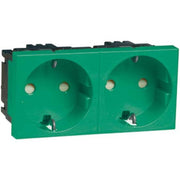 Peha - Schalter-/Steckdosenkombination SCHUKO-EB-Steckd.2-fach gn D 6212.42 EMS SI 16A 250V 2-pol