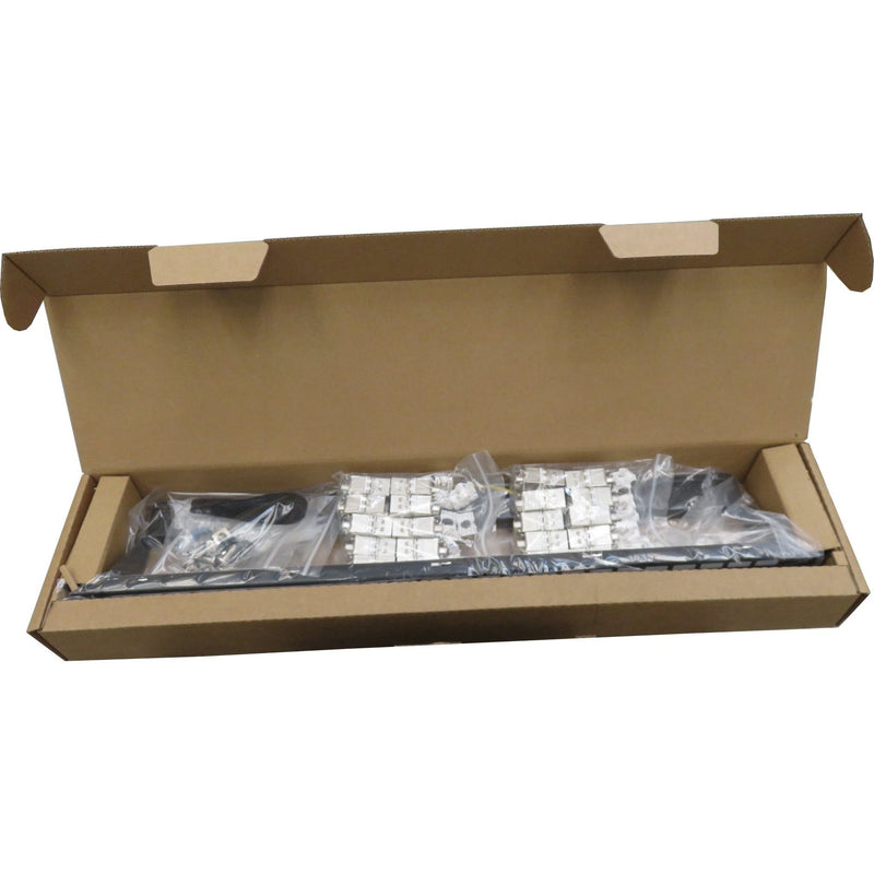Televes - Abdeckung/Blende/Beschriftungsleiste (Schaltschrank) 19" Frontblende UFBCAT6AB-S 1HE incl. 24xCAT6AB- − 1 Stück