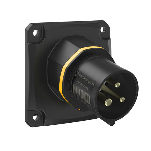 Walther Werke - CEE-Gerätestecker (IEC 60309) CEE NEO Anbaugerätestecker FW713304SK schräg 16A 3P 4h