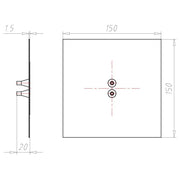 Kaiser - Zubehör/Ersatzteile für Dose/Gehäuse für Montage in der Wand/Decke Doppel-Leitungsmanschette 9089-45 D4-8 mm Vlies-Butyl