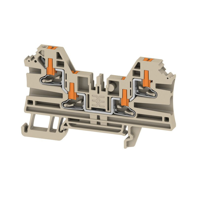 Weidmüller - Durchgangs-Reihenklemme Klemme AL4C 2.5 PUSH IN, 2.5 mm² − 50 Stück