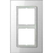 Jung - Abdeckrahmen Glasrahmen 2-fach aws LSP 982 GL WW waage/senkrecht