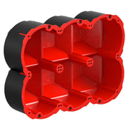 Kaiser - Dose, Gehäuse für Montage in der Wand/Decke Brandschutz Quickbox Maxi 9499-77.06 HWD90 3x2 D83mm − 5 Stück