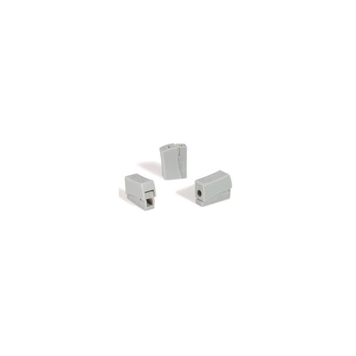 HellermannTyton - Steckklemme HECL-1/1-PA-GY-100ST − 100 Stück