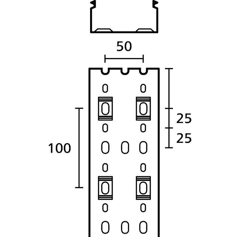 HellermannTyton - Verdrahtungskanal Verdrahtungskanal HTWD-PN-100X40 100x40mm, 2m PVC − 16 Meter