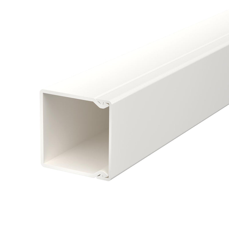 OBO Bettermann - Leitungsführungskanal Wand+Deckenkanal WDK40040RW 40x40mm,PVC − 2 Meter