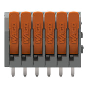WAGO - Leiterplattenklemme 2601-3106/000-021 1,5qmm,lichtgrau − 80 Stück