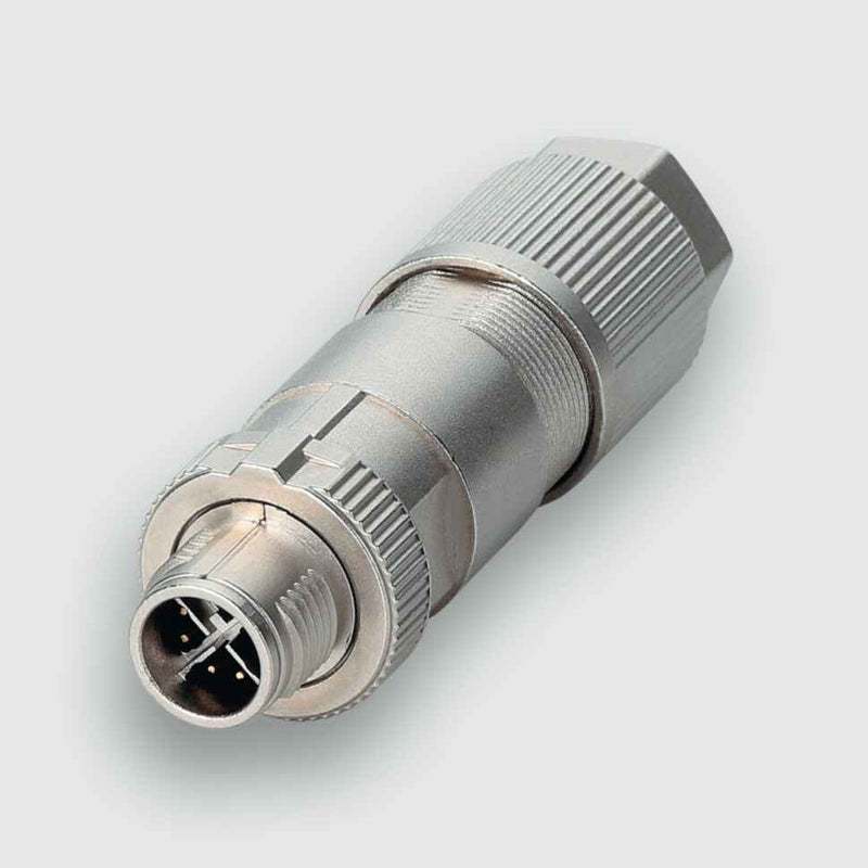 Lütze - Rundsteckverbinder, feldkonfektionierbar (Industriesteckverbinder) Stecker STGK8-M12 konfektionierbar