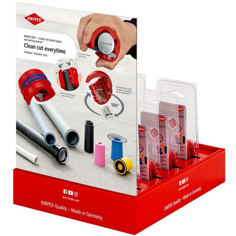 Knipex - Verkaufsständer Thekendisplay 00 18 01 V43 8x 90 22 10 BK