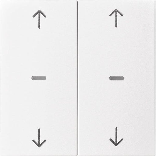 Berker - Abdeckung/Bedienelement für Installationsschalterprogramme Abdeckung Tastsensor-Modul 80961399 2-fach polarweiß mt