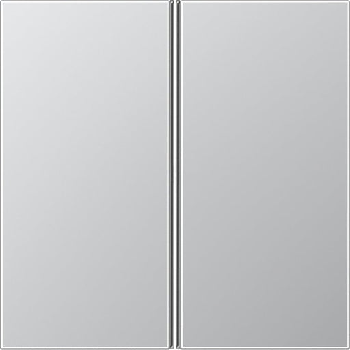 Jung - Abdeckung/Bedienelement für Installationsschalterprogramme Tastensatz 2-fach alu AL 2402 TSA komplett − 1 Stück