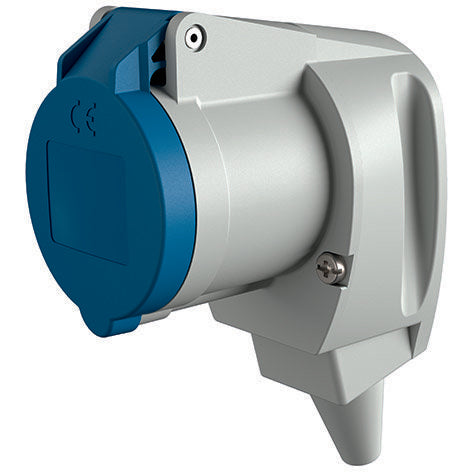 Mennekes - CEE-Kupplung (IEC 60309) Winkel-Kupplung 01438 16A,3p,6h,230V,IP44