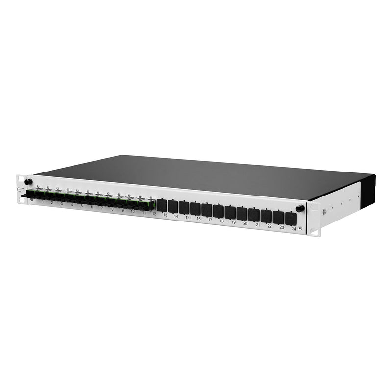 Metz Connect - Patchpanel LWL OpDAT slide Patchfeld 1502695F12-E 12xE2000-Duplex APC