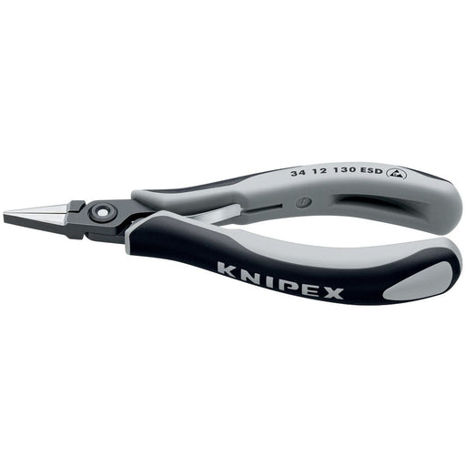 Knipex - Flachzange Präzisons-Greifzange 34 12 130 ESD ESD,135mm