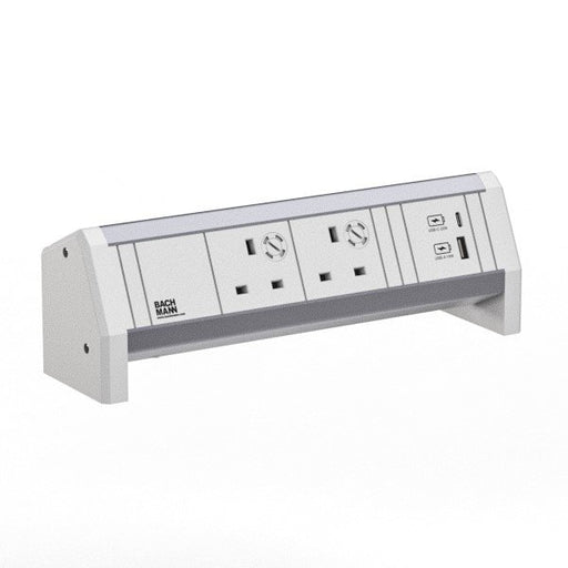 Bachmann - Multi-Tischsteckdose Steckdosenleiste 9.020.307 DESK ws 2xUK