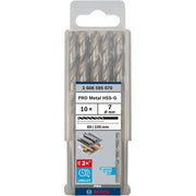 Bosch - Bohrer PRO Metal HSS-G 2608595070 Spiralbohrer 7 x 69