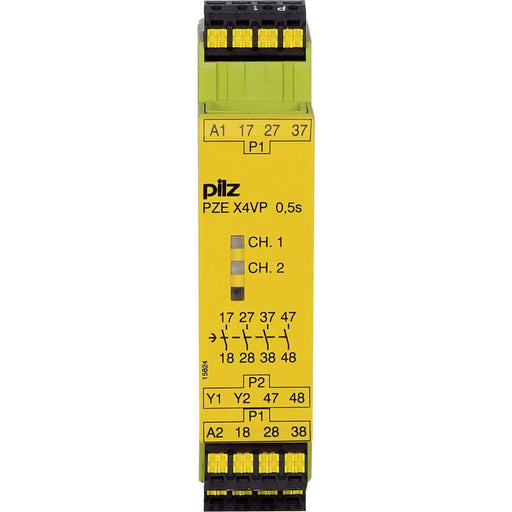 Pilz - Gerät zur Überwachung von sicherheitsgerichteten Stromkreisen Kontakterweiterungsblock PZE X4VP C #787580 0,5/24VDC 4n/o fix