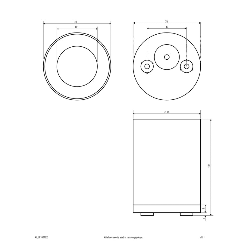 EVN Lichttechnik - Downlight/Strahler/Flutlicht LED-Anbauleuchte AL54100102 IP54