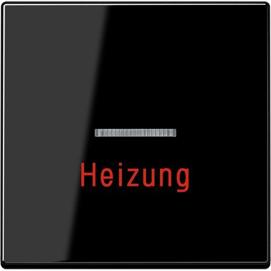 Jung - Abdeckung/Bedienelement für Installationsschalterprogramme Wippe Heizung Notschalter A 590 BF H SW schwarz