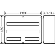 Hensel - Installationskleinverteiler Automatengehäuse Mi 1683 80TE o.PE-/N-Klemmm