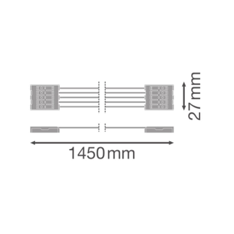 Ledvance - Elektrisches Zubehör/Ersatzteile für Leuchten Durchgangsverdrahtungssatz DPHOUS15001LPTH5x2.5 5x2,5, 1,5m, 1-lp