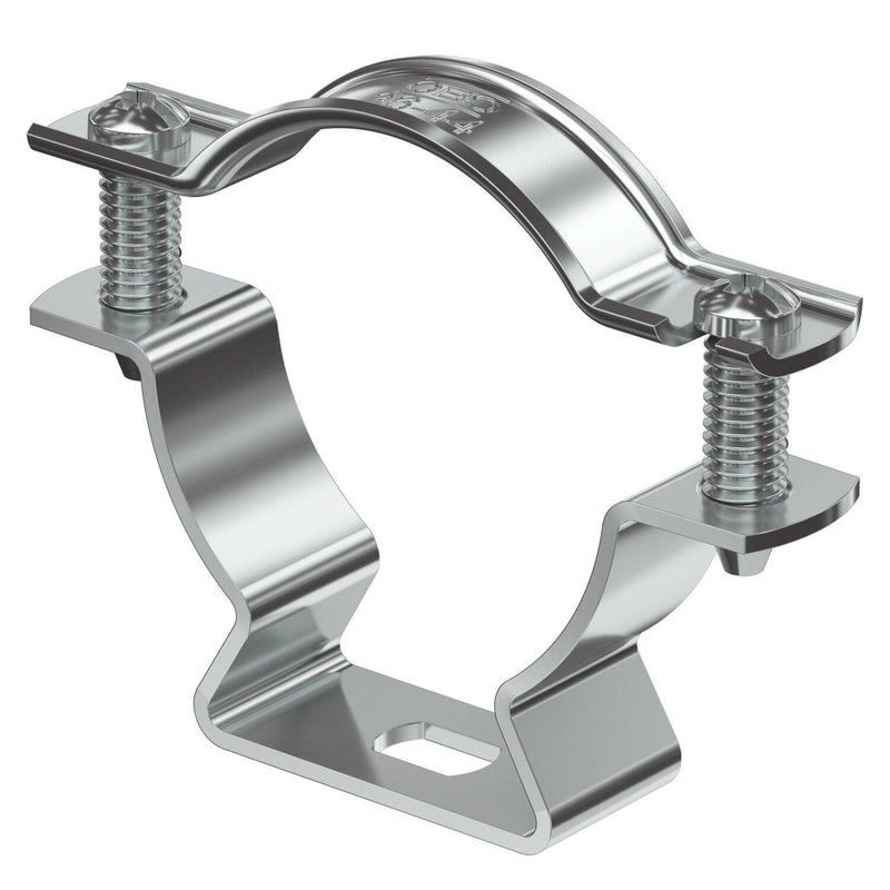 OBO Bettermann - Befestigungsschelle für Kabel/Rohre Abstandschelle ASL 733 44 ALU mit Langloch 36-44mm − 1 Stück
