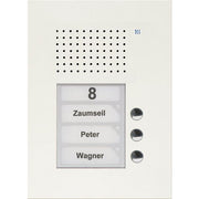TCS Tür Control - Türstation für Türkommunikation Audio Außenstation PUK 3 PUK03/1-WS Tasten 1spaltig UP w
