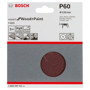 Bosch - Schleifpapier/Schleifvlies PRO F460 Schleifblatt, 125 1609200161 mm, G60, 5-tlg