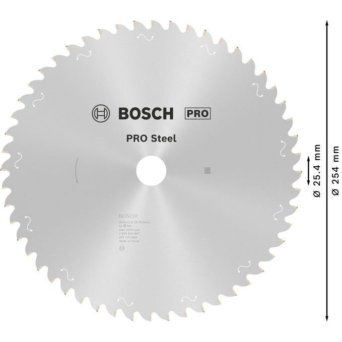 Bosch - Kreissägeblatt PRO Steel Kreissägeblatt 2608844867 für Kreissägen