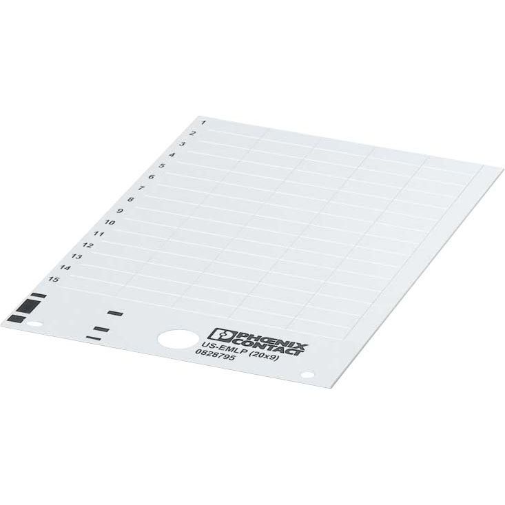 Phoenix Contact - Kennzeichnungsmaterial Kunststoffschild US-EMLP (35X9) YE  − 10 Stück