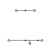 WAGO - Schutzleiter-Reihenklemme Doppelstockklemme 279-517 1,5 mm²,grau − 50 Stück