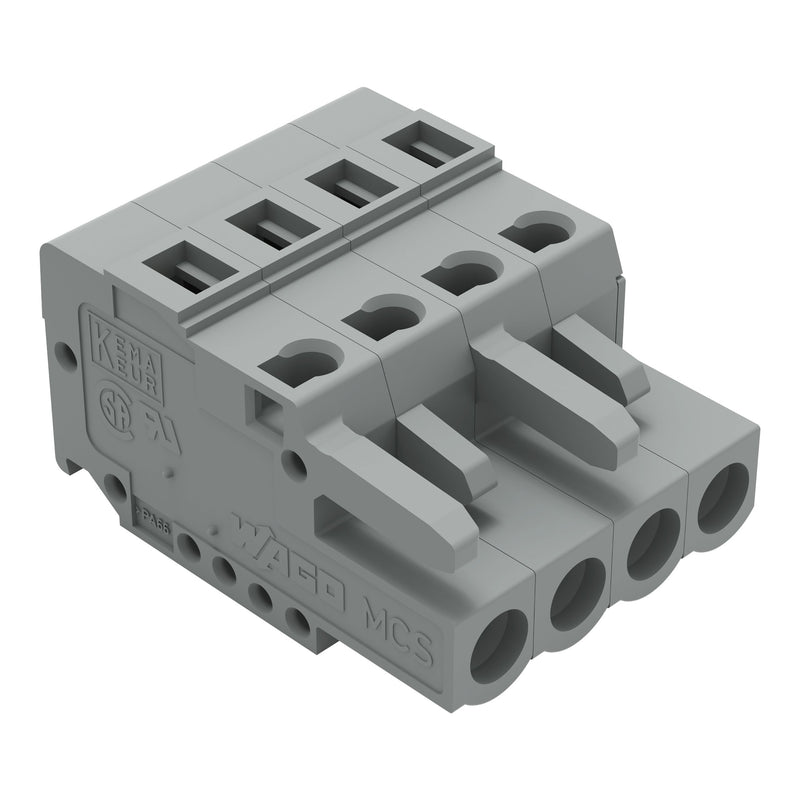 WAGO - Kabelsteckverbinder für Leiterplattensteckverbinder Federleiste 231-104/102-000 − 100 Stück