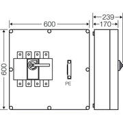 Hensel - Lasttrennschalter Mi-Lastschaltergehäuse Mi 7846 400A 4pol.+PE