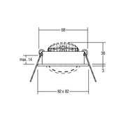 Brumberg Leuchten - Downlight/Strahler/Flutlicht LED-Einbaustrahler 230V 39462253 d2w,dim. Ph