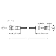 Turck - Rundsteckverbinder, feldkonfektionierbar (Industriesteckverbinder) M12-Power-Leitung RKM50.2-0 #100031610