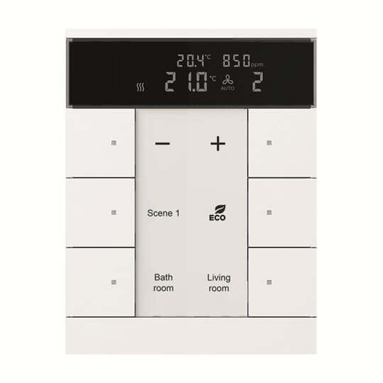 Busch-Jaeger - Bussystem-Physikalischer Sensor HVAC/CO2-Gerät SBC/U6.0.1-884 6fach, BE, studio/ws