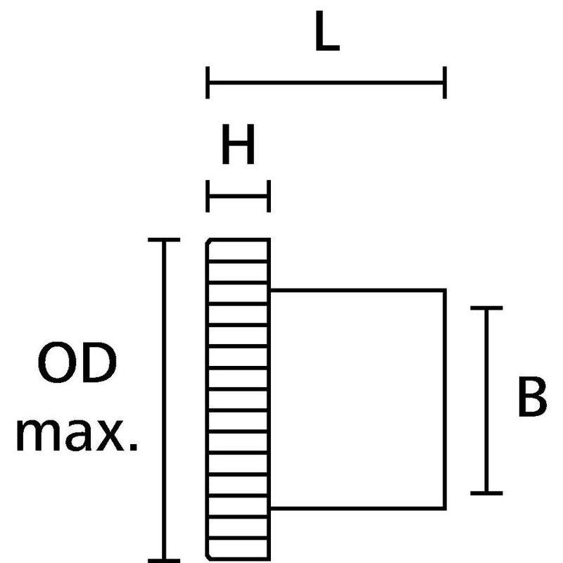 HellermannTyton - Metall-Schutzschlauch-Verschraubung Metallverschraubung LTS25-EI-NPB-ML (10) Endverschluss − 10 Stück