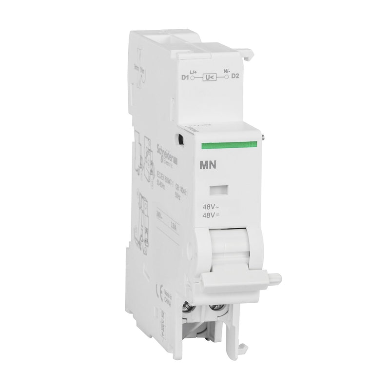 Schneider Electric - Zusatzeinrichtung für Reiheneinbaugeräte Unterspanungsauslöser A9N26961 48VAC/DC MN