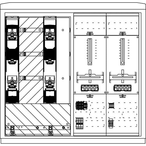 Elsta Mosdorfer - Zähler-Komplettschrank Wandlerschrank Freiluft WS822L.N1.C1101 WS A850-2 N1 L 250A