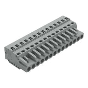 WAGO - Kabelsteckverbinder für Leiterplattensteckverbinder 1-Leiter-Federleiste 231-114/102-000 CAGECLAMP,2,5 mm²,gr − 25 Stück