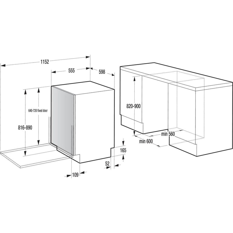 Gorenje - Geschirrspüler EB-Geschirrspüler GV642C65 14MG,9,5L,46dB