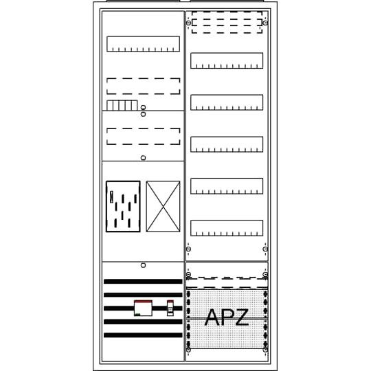 Striebel&John - Zähler-Komplettschrank Komplettschrank BA27FBB APBKE-IA271Z1R1V5A2O