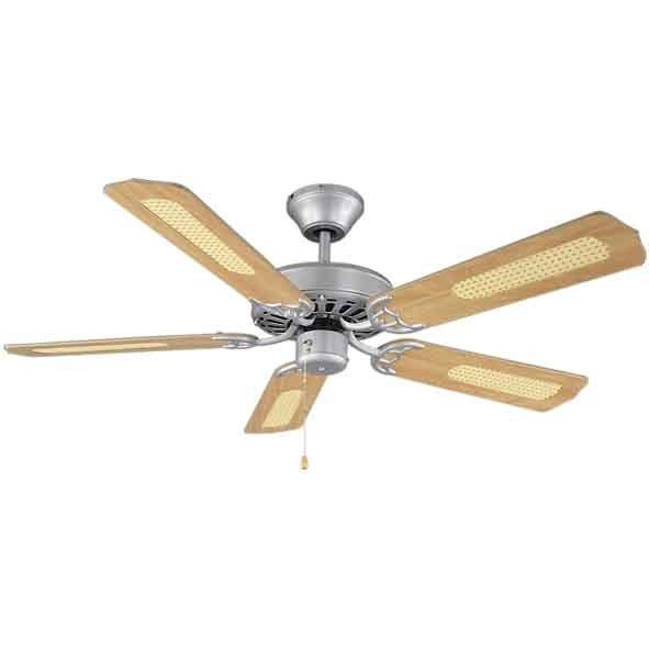 Casafan - Umluftventilator Deckenventilator Royal 132 BN chrom geb 132cm 5Fl