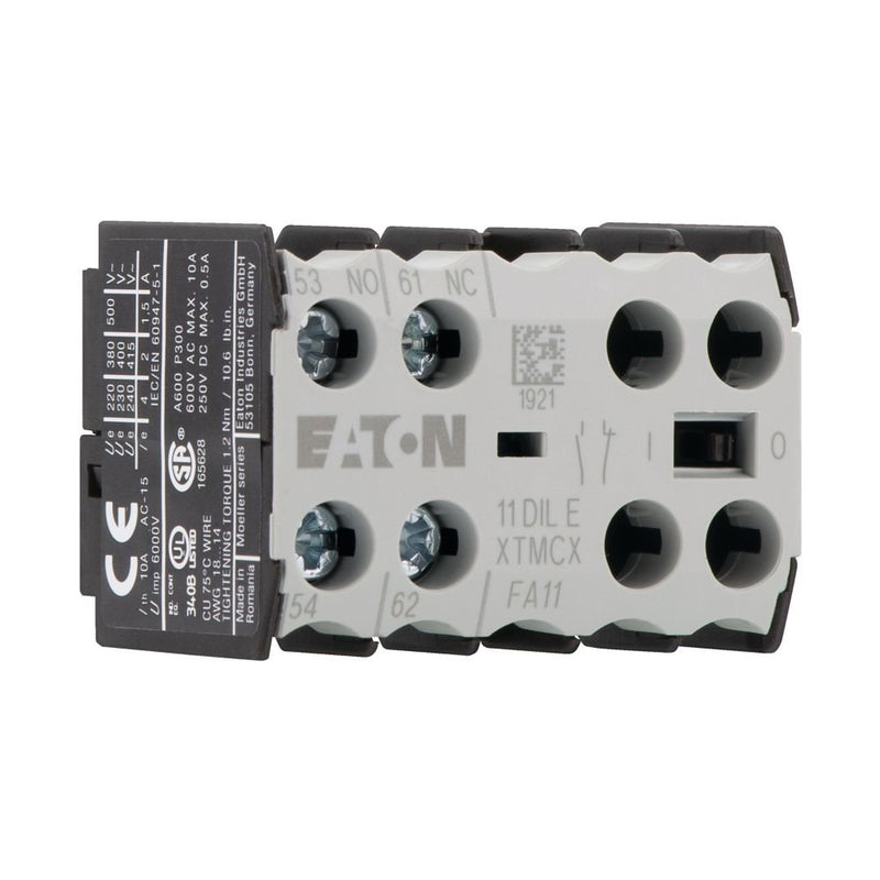 Eaton - Hilfsschalterblock Hilfsschalterbaustein 11DILE 1S+1Ö,Zentral-Aufbau
