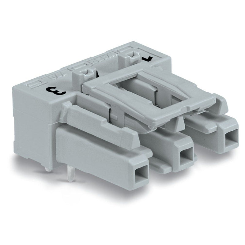 WAGO - Leiterplattensteckverbinder Buchse für Leiterplatten 770-843/011-000/060- abgew.,3-polig,gr − 100 Stück
